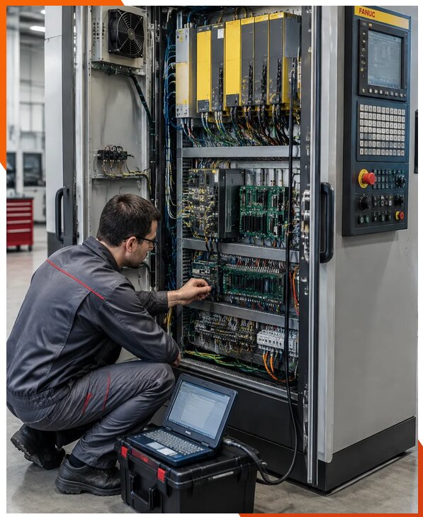 Ремонт систем ЧПУ FANUC промышленных станков в Реутове