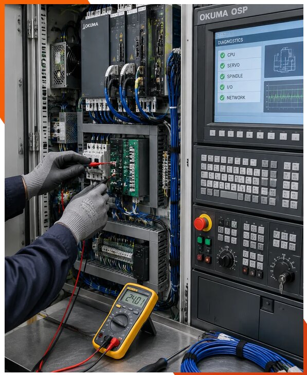 Ремонт систем ЧПУ Okuma OSP в Реутове